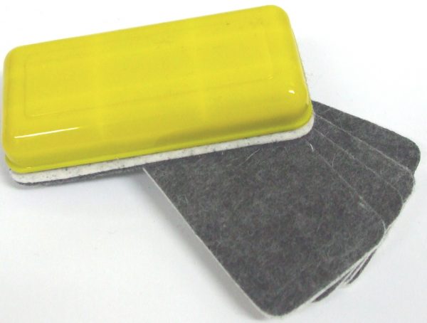 Magnetic refillable eraser