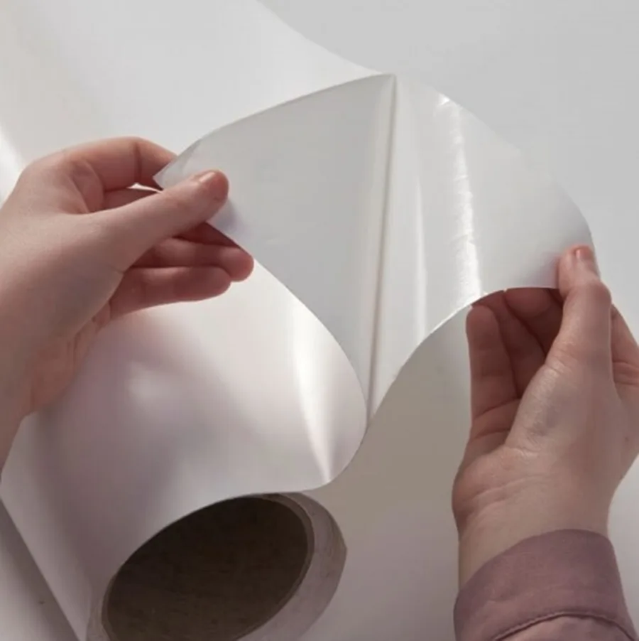 Smart self adhesive whiteboard projection film roll