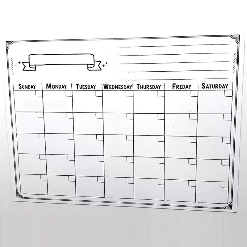 Calendar Month Planner A3 Magnetic Sheet