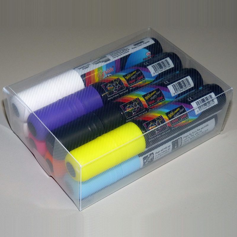 Fluoro glassboard markers box of 8