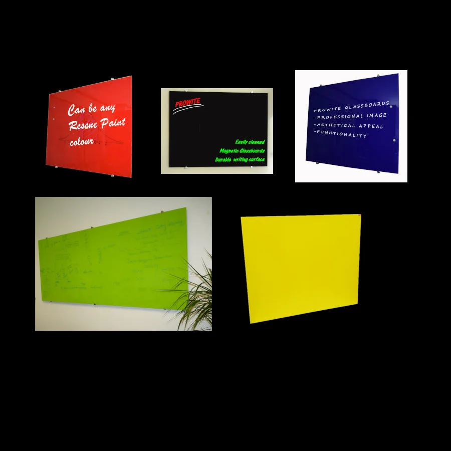 standard coloured magnetic glassboards